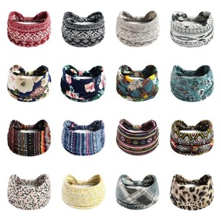 Băng Đô MERIGGIARE, Bohemian Vintage Thắt Lưng Nữ Headwrap, Co Giãn Turban Mũ Thời Trang Rộng Yoga Tóc Cho Vũ Biker
