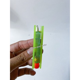 Phao mút+ dây cước + lưỡi + chí + chặn hạt câu cá