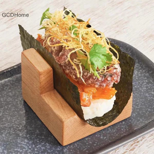 Gcdhome 1 Nhật Bản Sushi Giá Taco Đồ Ăn Nhẹ Giá Đựng Thực Phẩm Đĩa Gỗ Ẩm Thực Đứng Sashimi Sushi Thuyền Cho Nhà Hàng Khách Sạn Nhà HOT