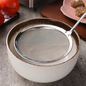 Gcdhome Tay Cầm Dài Thép Không Gỉ Dầu Rây Rây Thìa Lưới Mịn Rây Lọc Dụng Cụ Nhà Bếp HOT