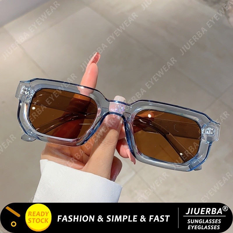 (Jiuerba) Kính râm gọng nhỏ vuông Kính râm râm nhiều màu sắc cổ điển phương Tây | BigBuy360 - bigbuy360.vn
