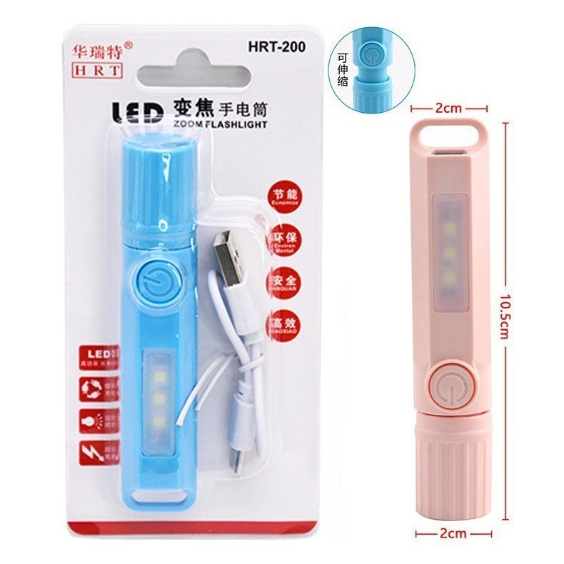 Đèn Pin Mini Siêu Sáng Bền Bỉ Có Cổng Sạc Type C Chiếu Gần Và Rọi Siêu Xa Dùng Đi Đêm Đi Phượt
