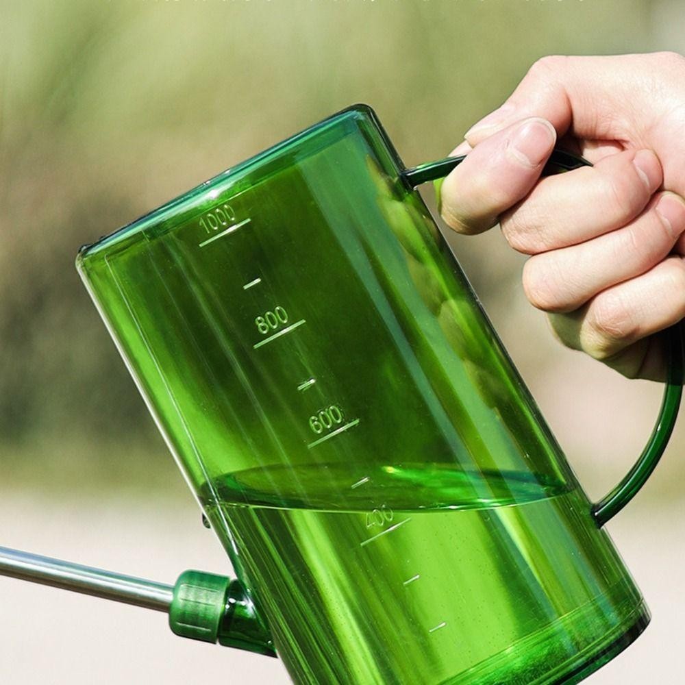 ITRUMPET 1 Cái Bình Tưới Cây, 1L / 1.5L Hoa Ấm Siêu Tốc Tưới Hoa, Miệng Dài Dung Tích Lớn Có Thể Đo Được Làm Vườn Bình Tưới Cây Văn Phòng Tại Nhà Sân Vườn Ngoài Trời Bãi Cỏ