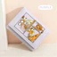 SQ11 Garfield Hoạt Hình Dễ Thương Dây Kéo Ngắn Ví Đựng Thẻ Ví Đựng Tiền Xu Dung Tích Lớn Ba Lần Khe Cắm Thẻ Túi