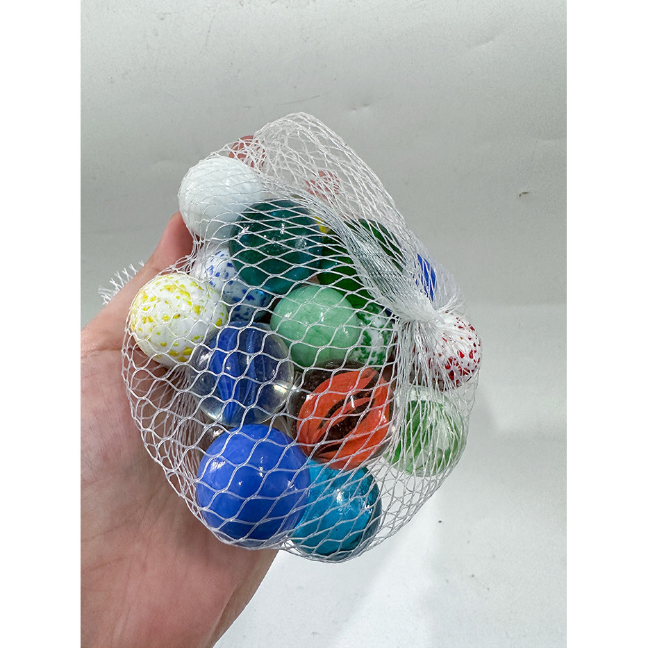 Sỏi Đủ Màu Dạng Bi Trang Trí Bể Cá Cảnh (Túi 220gram)