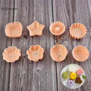 Gcdhome 5 Cái / bộ Khuôn Làm Bánh Silicon Muffin Cupcake Khuôn Nướng Bánh DIY Trang Trí Bánh Dụng Cụ HOT