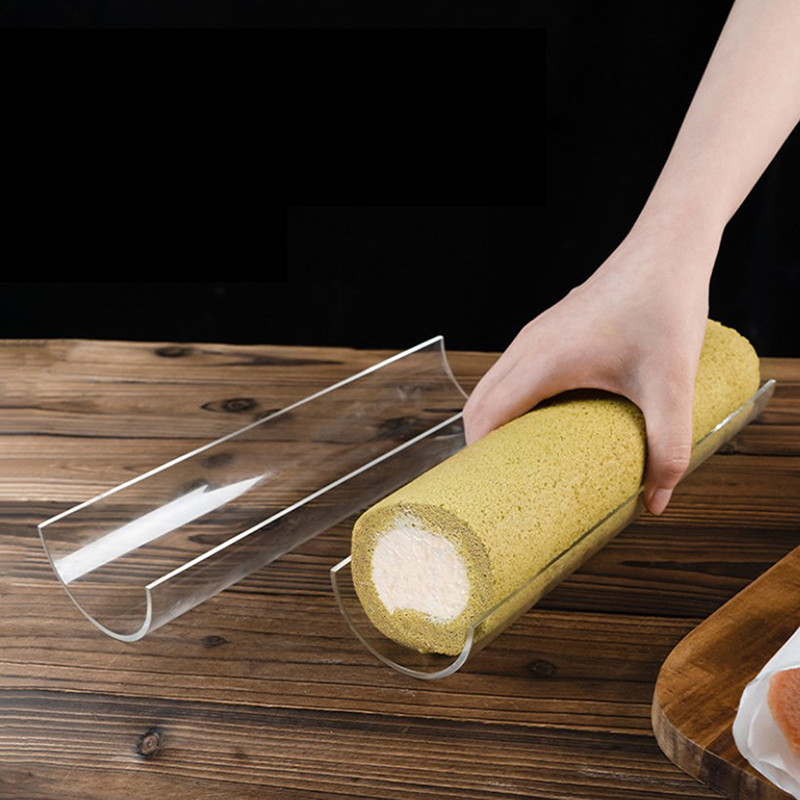 Gcdhome Mới Làm Dày 30CM Bánh Cuộn Định Hình Chèn Khuôn Trong Suốt Hình Chữ U Giữ Hình Bán Nguyệt Bánh Ngọt Nướng Dụng Cụ Nhà Bếp HOT