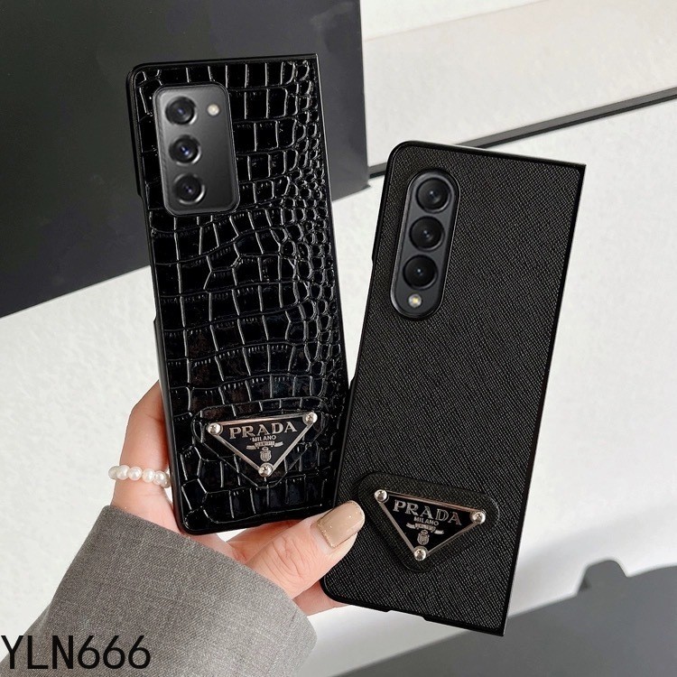 Dành Cho Samsung Galaxy Z Fold 7 6 5 4 3 2 Vỏ Điện Thoại Da PU Cổ Điển Cao Cấp Cho Galaxy Z Fold7 Thiết Kế Tối Giản Thời Trang Gấp Lưng Chống Sốc Vỏ Điện Thoại