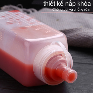 Bóp chai nước sốt, Bình Nhựa Đựng Tương, Chai Nhựa Đựng Sốt chống bụi dung, tích lớn 800/1000ml