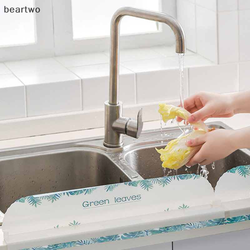 < Beartwo > 1 Chậu Rửa Splash Guard PET Water Splash Guard Món Ăn Rửa vách ngăn Tiện Ích Đẹp