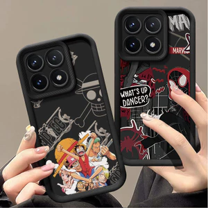 Ốp lưng POCO F6 Pro Vỏ Redmi K70 Vỏ Redmi K70 Pro ONE PIECE Họa tiết Cậu bé mát mẻ Vỏ điện thoại dày silicon mềm HT-KLQTY