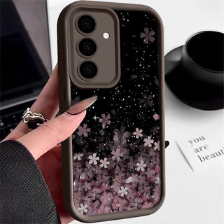 Ốp Silicon Hoa Anh Đào Cho Samsung Galaxy S24 S23 S22 Ultra Plus S21 S23 FE Vỏ Điện Thoại TPU Mềm