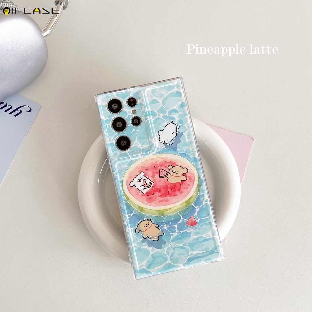 Dành Cho Samsung Galaxy M54 M53 M35 M52 M51 M15 M34 M33 M32 4G M23 M13 5G Vỏ Điện Thoại Dễ Thương Cinnamoroll Pochacco Dòng Chó Con Dưa Hấu Hoạt Hình Vỏ Silicon Mềm