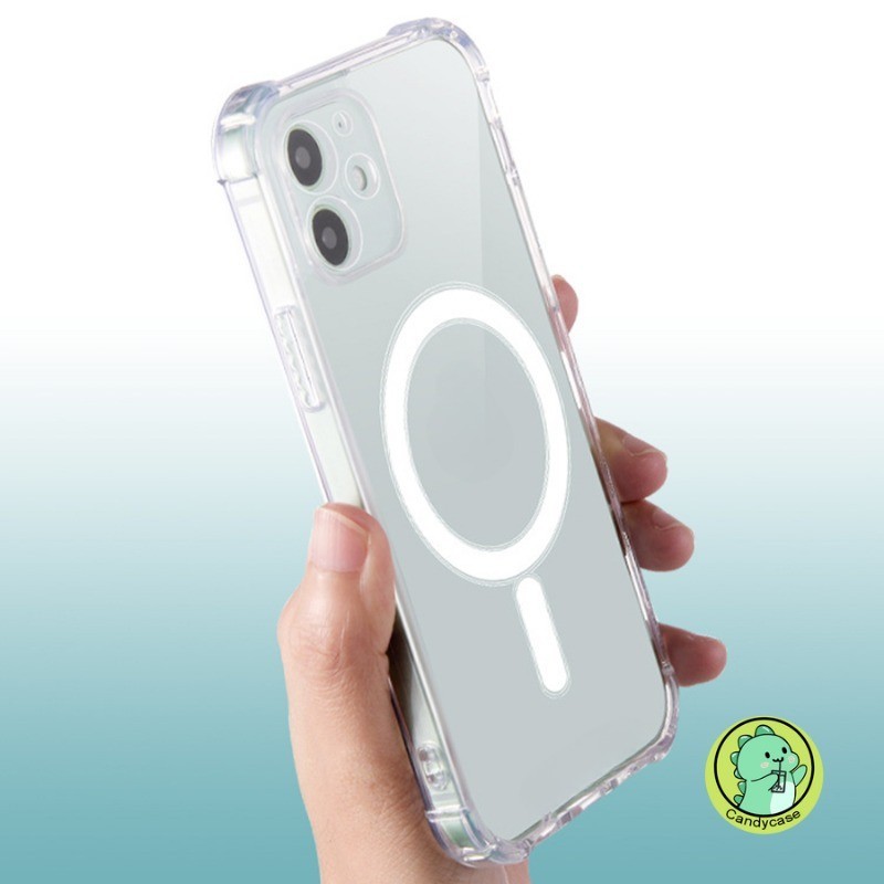 Ốp Từ Tính Cho Xiaomi Mi 15T 13 12 11 10 Pro 9 8 A3 A2 Ultra SE Note 10 Lite 13T 12T 11T 10T 9T 6 6X CC9 Pro CC9E Vỏ Mềm Đơn Giản Sạc Không Dây Trong Suốt Vỏ Điện Thoại