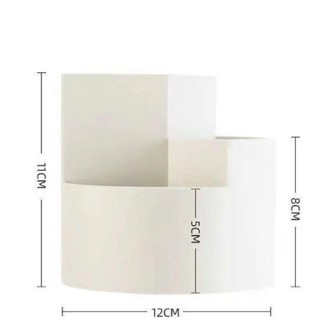 Hộp đựng bút AOPHEKM, Hộp đựng bút nhựa đa chức năng, Hộp đựng cọ trang điểm dung tích lớn có thể xoay được