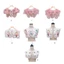 Mya Vintage Cổ Hoa Có Thể Tháo Rời Thêu Hoa Cổ Giả Nữ Cổ Áo Cổ Ngựa Váy Cổ Giả