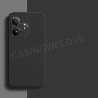 Ốp điện thoại mềm silicon lỏng hình vuông thời trang cho Realme GT Neo 6 6GT GT6 RealmeGT6 Neo6 SE 6T Realme C55 4G 5G 2024TPU Vỏ điện thoại cặp đôi chống sốc