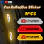 4 Xe Hyundai Cửa Phản Quang Miếng Dán Chống Trầy Xước Miếng Dán Cảnh Báo An Toàn Xe Miếng Dán Sáng Dạ Quang Vào Ban Đêm Cho Xe Hyundai Creta Stargazer Ioniq 5 Santa Fe Grand i10 Kona