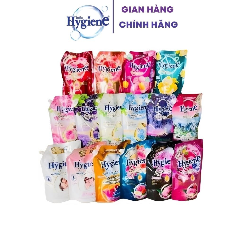 Nước xả vải Hygiene Thái Lan đậm đặc lưu hương lâu hơn (Túi) 1150 - 1300ml !