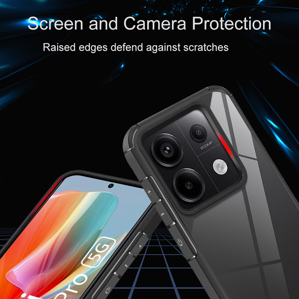Ốp Điện Thoại Arcylic Cho Redmi Note 13 Pro 5G Sạc Không Dây Tăng Cạnh Bảo Vệ Camera Và Bảo Vệ Màn Hình Chống Sốc Phản Ứng Nút Thật Vỏ Chống Hình Mờ