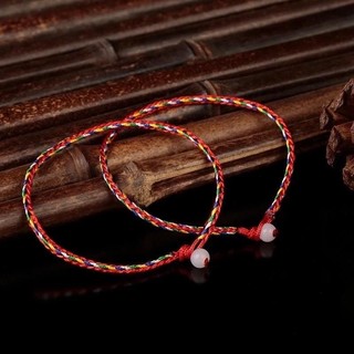 [MUA 1 TẶNG 1] Vòng Chỉ Ngũ Sắc Đã Khai Quang Xin Lộc May Mắn Bình An Phong Thuỷ Phật Giáo Tây Tạng