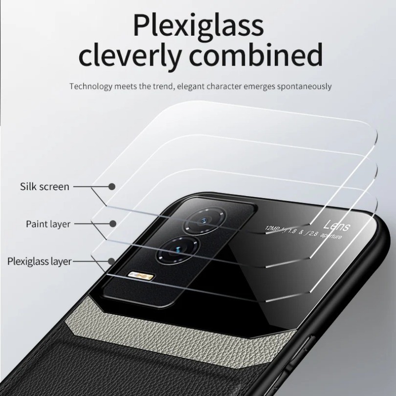 Ốp Da Cho Honor GT 5G Plexiglass Silicon Bảo Vệ Cứng Shokcproof Full Lens Vỏ Điện Thoại HonorGT AMG-AN00 Vỏ