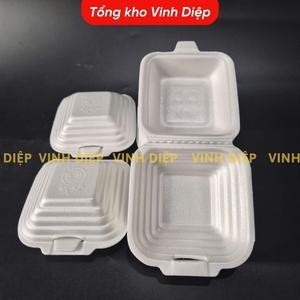 Hộp xốp vuông 1 ngăn đựng xôi, đồ ăn Combo 170~175 chiếc