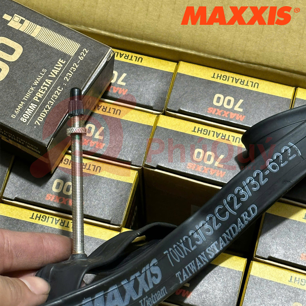 Ruột MAXXIS VN SIÊU MỎNG 700x23/32 FV 80 Chỉ 80gr