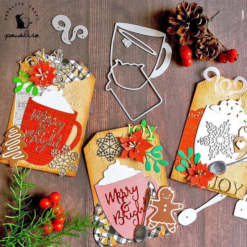 Cupcake Kem Món Tráng Miệng Kim Loại Thép Carbon Cắt Khuôn DIY Dập Nổi Mẫu Sổ Lưu Niệm Album Ảnh Thiệp Chúc Mừng Cắt Chết Giấy Nghệ Thuật Khuôn