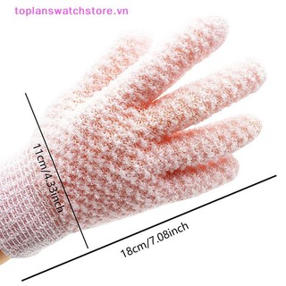 Toplanswatchstore 1 Chiếc Tắm Lột Găng Tay Tẩy Tế Bào Chết Găng Tay Massage Cho Cơ Thể Tẩy Tế Bào Chết Bọt Biển Rửa Da Dưỡng Ẩm SPA VN