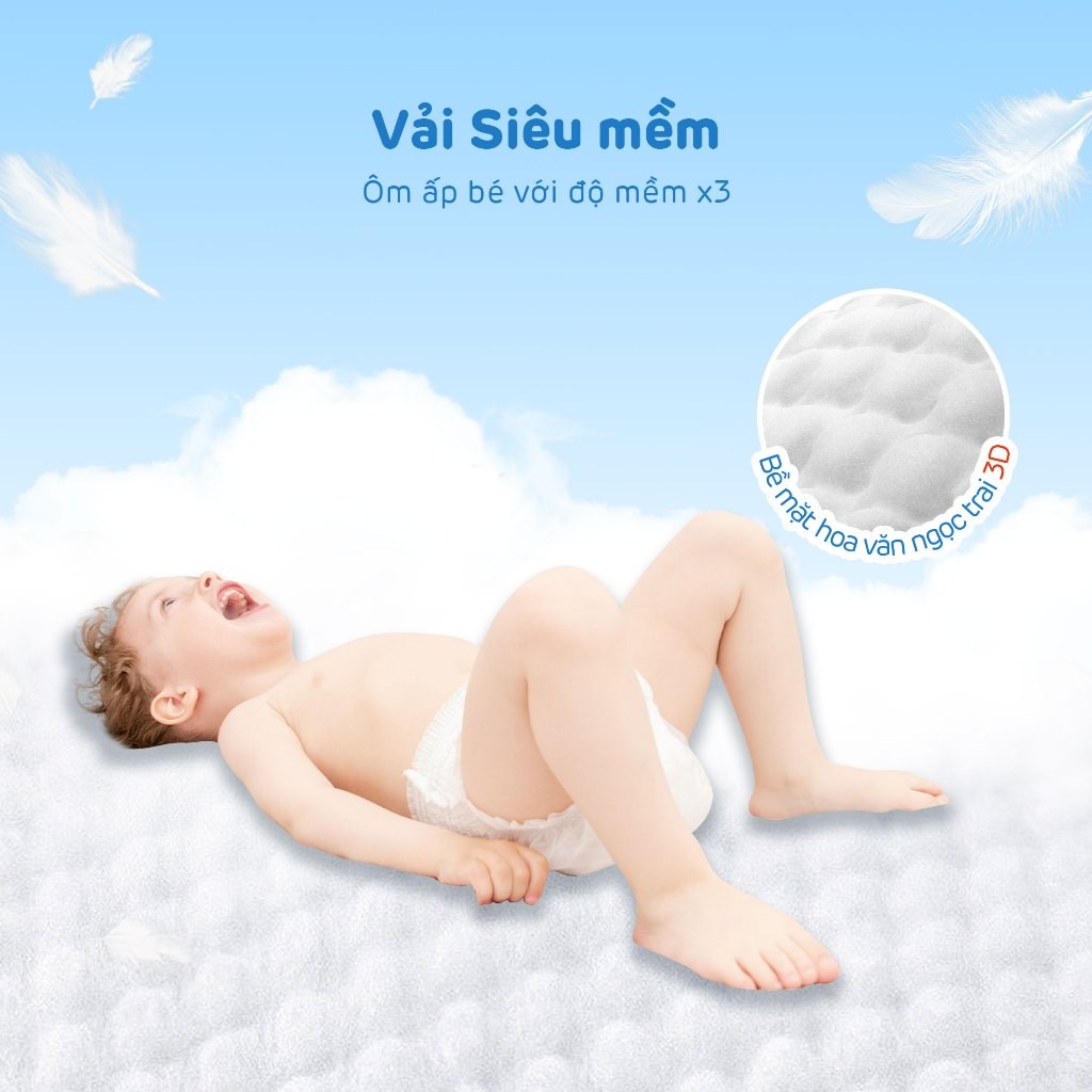 Tã/Bỉm Quần Cao Cấp Aiwibi Light Feather Cho Bé Siêu Thấm Hút, Chống Tràn Gói Lớn M/L/XL/XXL/XXXL