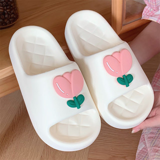 Xixitiao Dép Đi Trong Nhà Đế Mềm Hình Hoa Tulip Mới Thích Hợp Cho Mùa Hè Dùng Trong Nhà Và Phòng Tắm