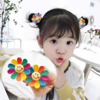 Kẹp Tóc Hoạt Hình Hướng Dương Mặt Cười Cho Trẻ Em - Màu Sắc Tươi Sáng