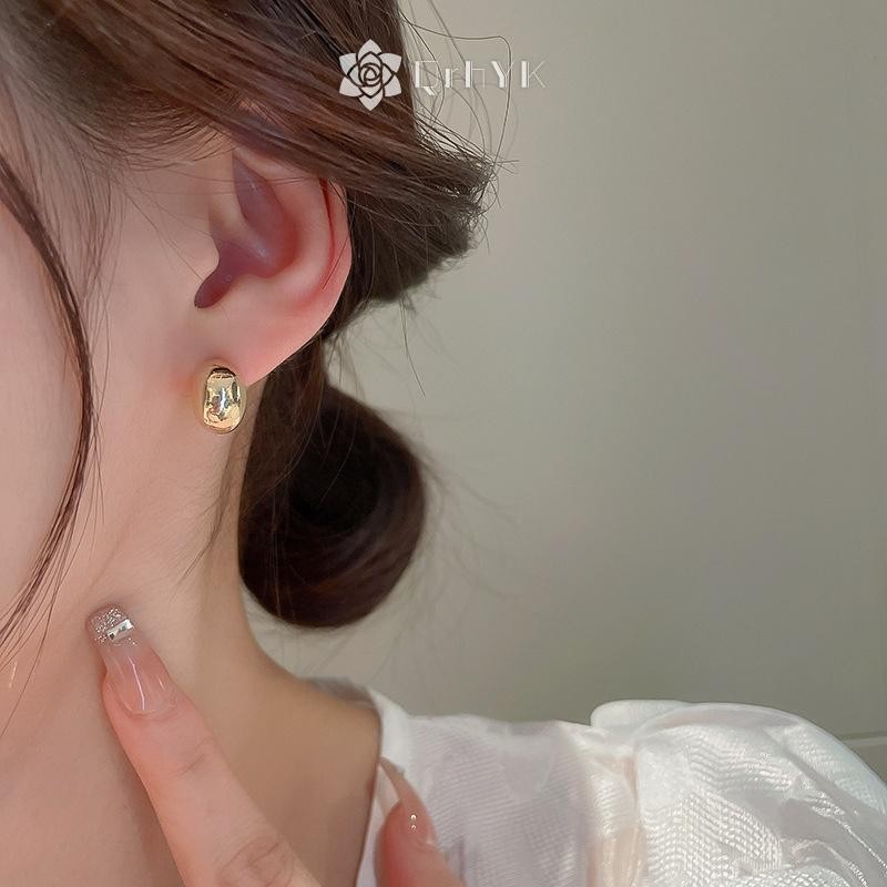 Qrhyk Đơn Giản Hạt Đậu Hình Hợp Kim Đồng Thả Bông Tai Nữ Hàn Quốc Bông Tai Trang Sức Thời Trang Goth Đảng Bé Gái Phụ Kiện Mới