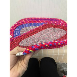 Thảm Lau Chân Dạng Quấn Hình Oval Kích Thước 38 x 57cm (Thảm To)  - Phương Trang