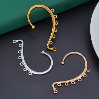 Tự làm cổ kẹp tóc bằng hợp kim, bảy lỗ không xuyên da - Phụ kiện trang sức hai miếng