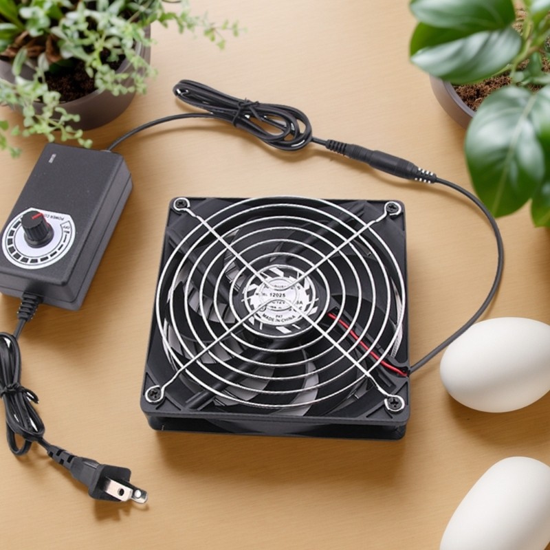 Cinna Có Thể Điều Chỉnh Tốc Độ 120mm 220V 240V Quạt 2750RPM Ốp Lưng Quạt Để Làm Mát PC Và Laptop