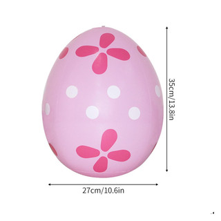 Trứng Khổng Lồ Phục Sinh PVC Bóng Bơm Hơi Ngoài Trời Sân Vườn Mặt Dây Chuyền Trang Trí 35x27cm Bóng Tiệc Phục Sinh Trứng Trang Trí Sân