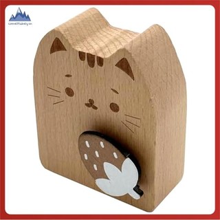 [Cornellsidney.vn] Hộp nhạc hình mèo gỗ xoay để làm quà tặng sinh nhật B 1 CÁI