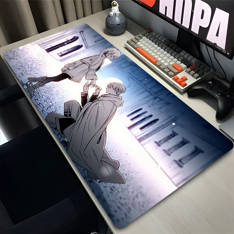Mới Miếng Lót Chuột Lớn Hơn XXL Frieren Vượt Ngoài Hành Trình Tốc Độ Cuối Pc Bàn Phím Máy Tính Miếng Lót Bàn Thảm Chơi Game Phụ Kiện Nhà Mousepad