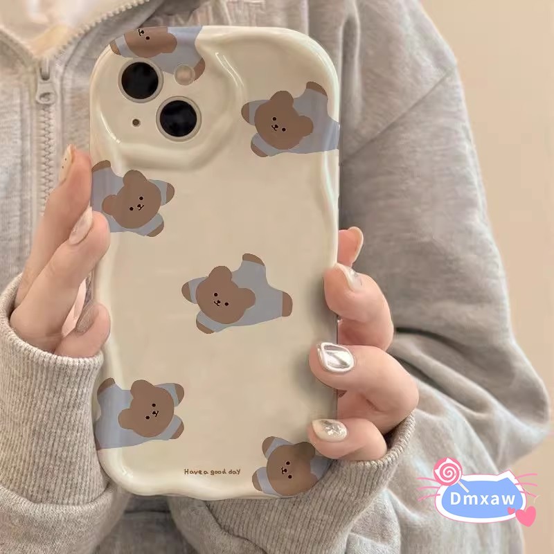 Ốp Điện Thoại Gấu Nằm Cho Realme GT6 GT 6T GT3 GT2 GT Neo 6 5 240W 3T 2T 2 Note 60 50 Q5 Q5i Q3 Q3i Q3T Q3S Pro Q2 Q X7 X 5G 4G Vỏ Silicon TPU Ống Kính Máy Ảnh Vỏ bảo vệ