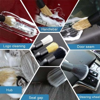 Combo 8 Cọ Rửa Xe Cao Cấp - Cọ Vệ Sinh Xe, Microfiber, Sợi Cước, Lông Heo, Chi Tiết Nội Thất