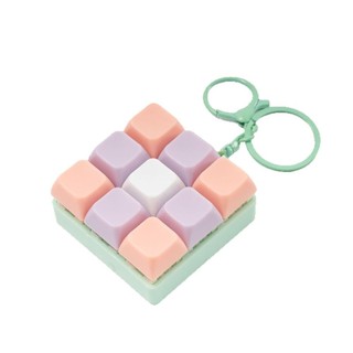 Móc khóa trò chơi bàn phím PURECOTTON0, Fidget Giải nén nút DIY Keycap 9 Đồ chơi chìa khóa bàn phím, Mặt dây chuyền túi sáng tạo giảm căng thẳng ngón tay chống căng thẳng cho bé trai bé gái