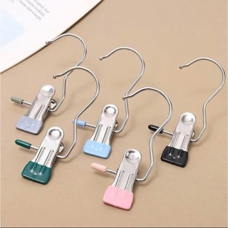 Combo 50 Móc Kẹp Đơn Đa Năng Chất Liệu Thép Không Gỉ Có Đầu Bọc Silicon Chống Tuột,Móc Treo Quần Áo Inox I  MÓC KẸP ĐỒ