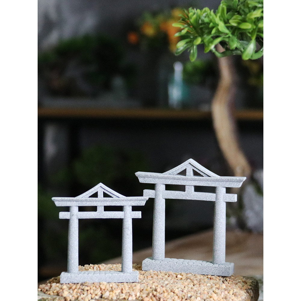 Cổng Trời Torii Bằng Đá Sa Thạch Dùng Trang Trí Tiểu Cảnh, Bonsai, Thủy Sinh, Tượng Phật