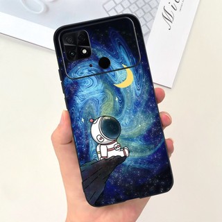 Dành Cho Xiaomi Poco C40 C 40 Vỏ Tên Lửa Dễ Thương Phi Hành Gia Chống Sốc Ốp lưng Silicon Cho Xiomi Poco C40 PocoC40