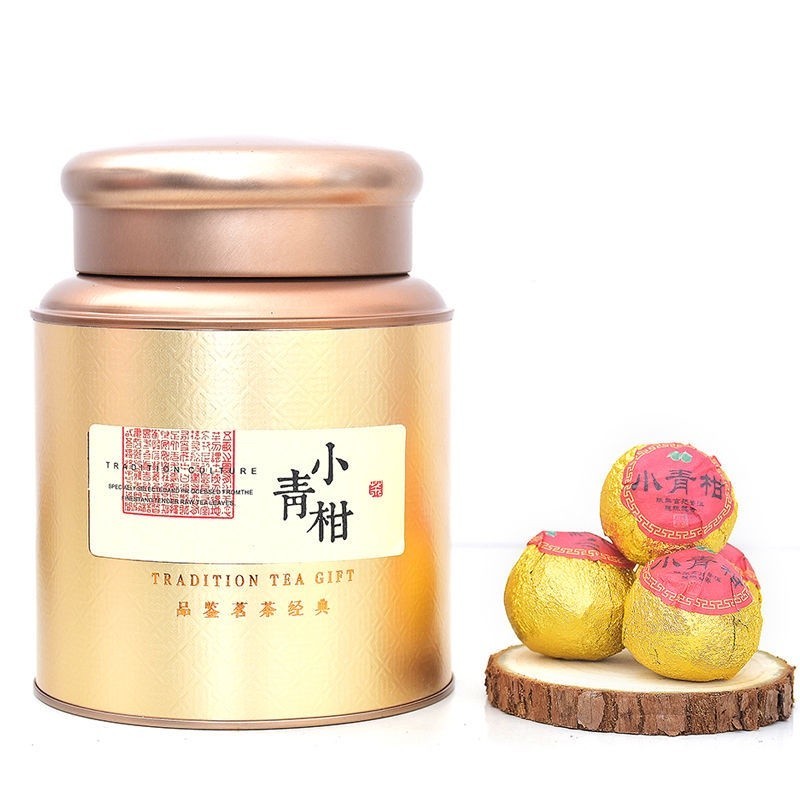 Trà Phổ Nhĩ Quýt Vân Nam Chính Hiệu (Tiểu Thanh Cam) hộp thiếc 250 gram