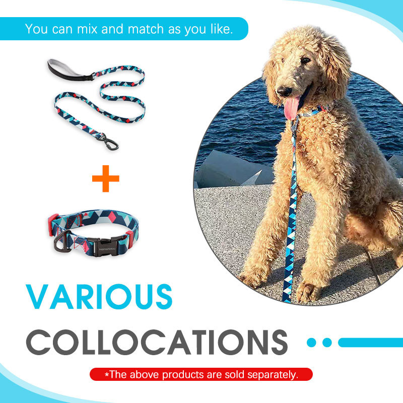 HamshMoc Dây Xích Chó Tay Cầm Đệm Mềm Dây Dẫn Thú Cưng Nylon Chịu Lực Phản Quang Dây Xích Thú Cưng Cho Nhỏ Vừa Chó Lớn Đi Bộ Ngoài Trời