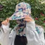 Mũ hái trà - Mũ chống nắng viền rộng - Mũ che nắng ngoài trời - Vỏ cổ mặt - Chống tia cực tím, Bứt gió, Có thể gập lại - Dành cho công việc nông nghiệp mùa hè