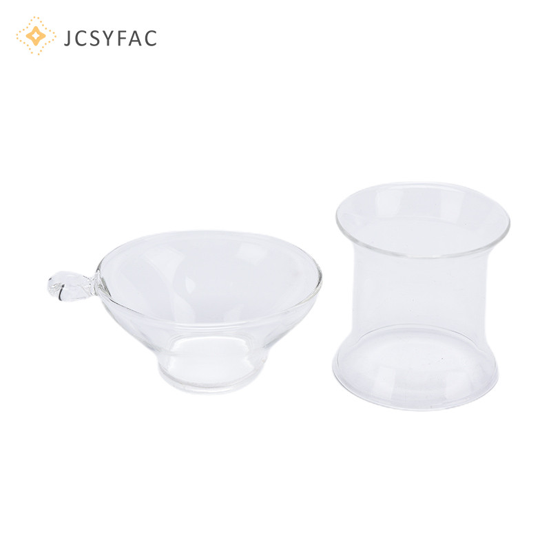 Jcsyfac Lọc Trà Thủy Tinh Có Tay Cầm, Lọc Lá Rời, Rây Lọc Mới